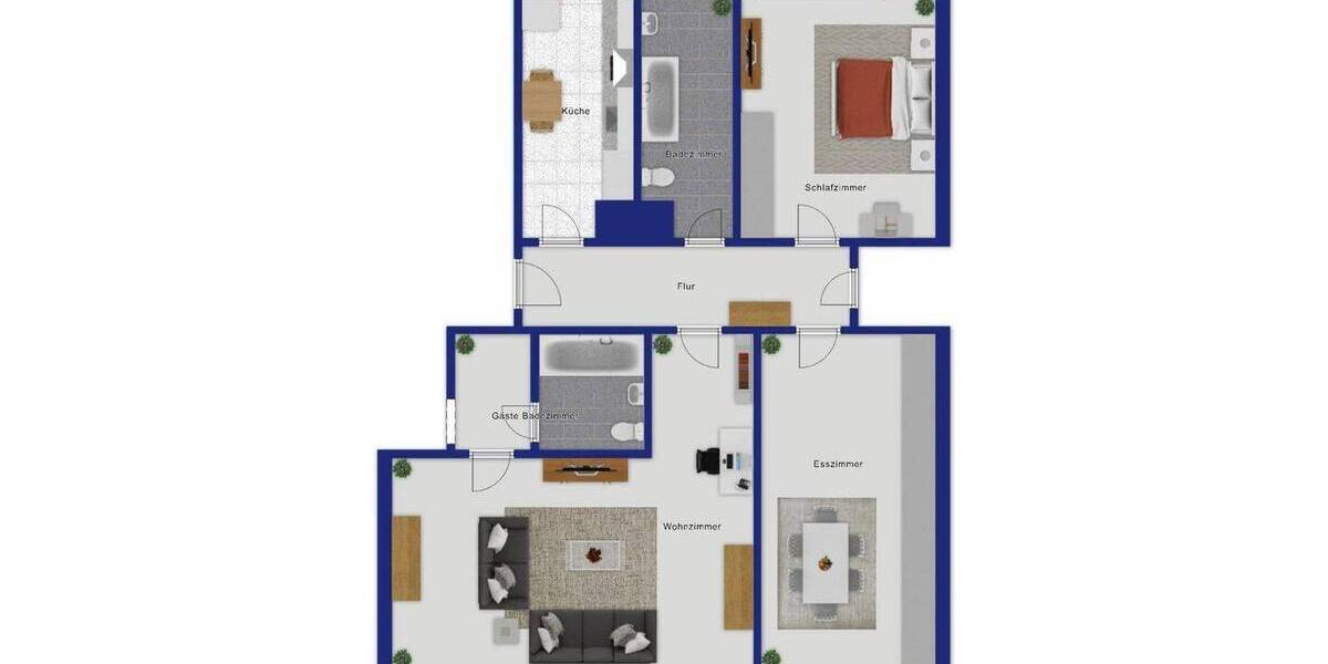 Etagenwohnung Düsseldorf Lierenfeld - 3 Zimmer, 81 m&sup2;, 279.000&euro; | Angebot:26260957