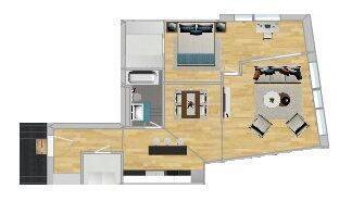 Etagenwohnung Mönchengladbach Stadtmitte - 2 Zimmer, 65 m&sup2;, 867&euro; | Angebot:26161702