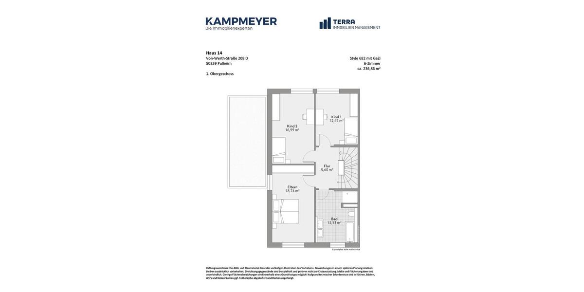 Doppelhaushälfte Pulheim - 6 Zimmer, 237 m&sup2;, 3.140&euro; | Angebot:25960461