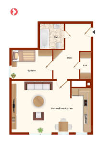 2 Raum EG-ETW in Giesenkirchen-Nord Ruckes! - 2- Mönchengladbach Süd | Angebot:26217356
