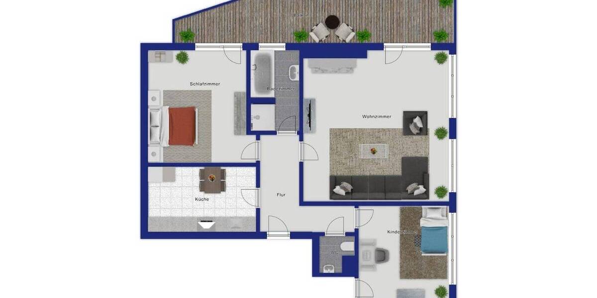 Etagenwohnung Düsseldorf Lierenfeld - 3 Zimmer, 85 m&sup2;, 339.000&euro; | Angebot:26247300