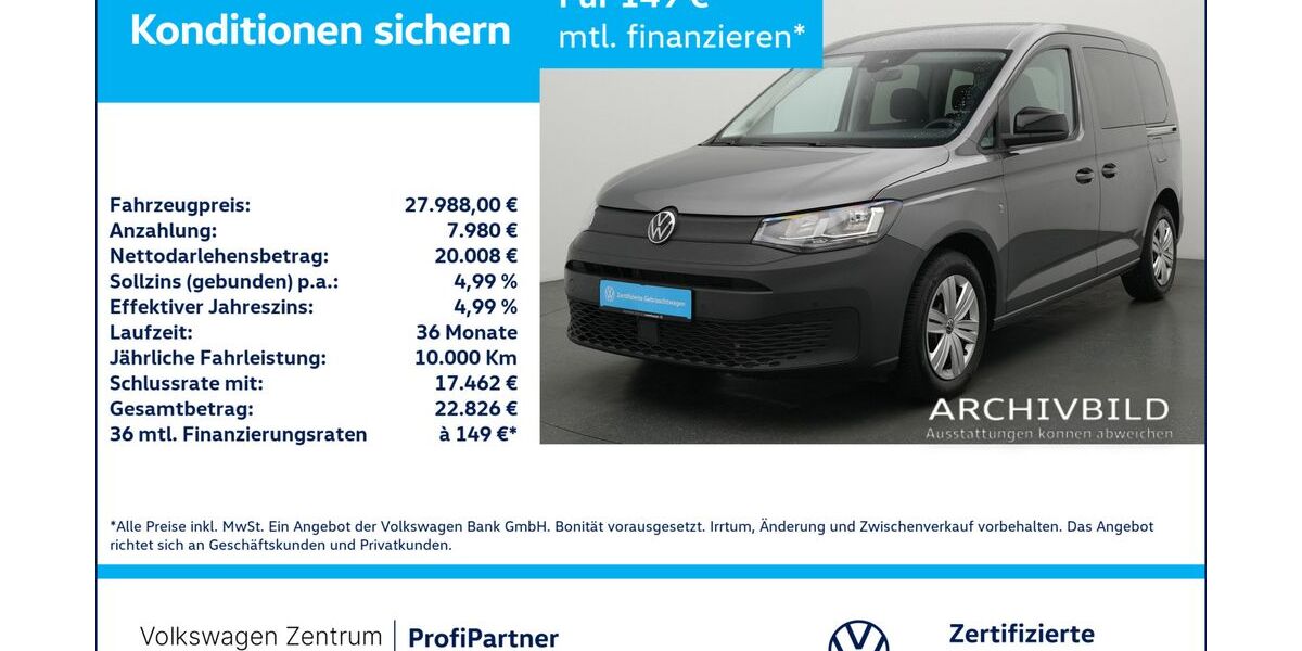 VW Caddy 15.136 km 27.988 &euro; Leverkusen 51379