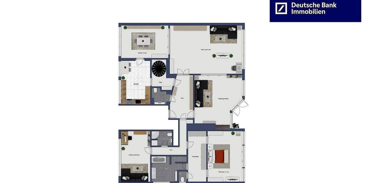 Etagenwohnung Düsseldorf Düsseltal - 8 Zimmer, 330 m&sup2;, 1.597.200&euro; | Angebot:25801872