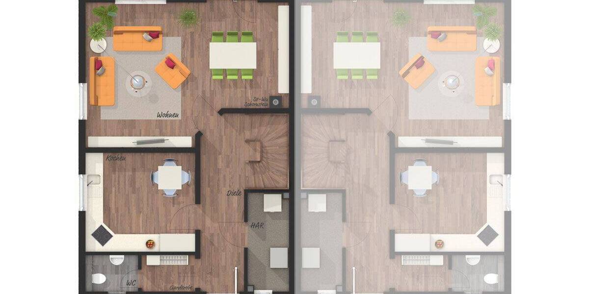 Doppelhaushälfte Düsseldorf Eller - 4 Zimmer, 117 m&sup2;, 574.021&euro; | Angebot:26117469