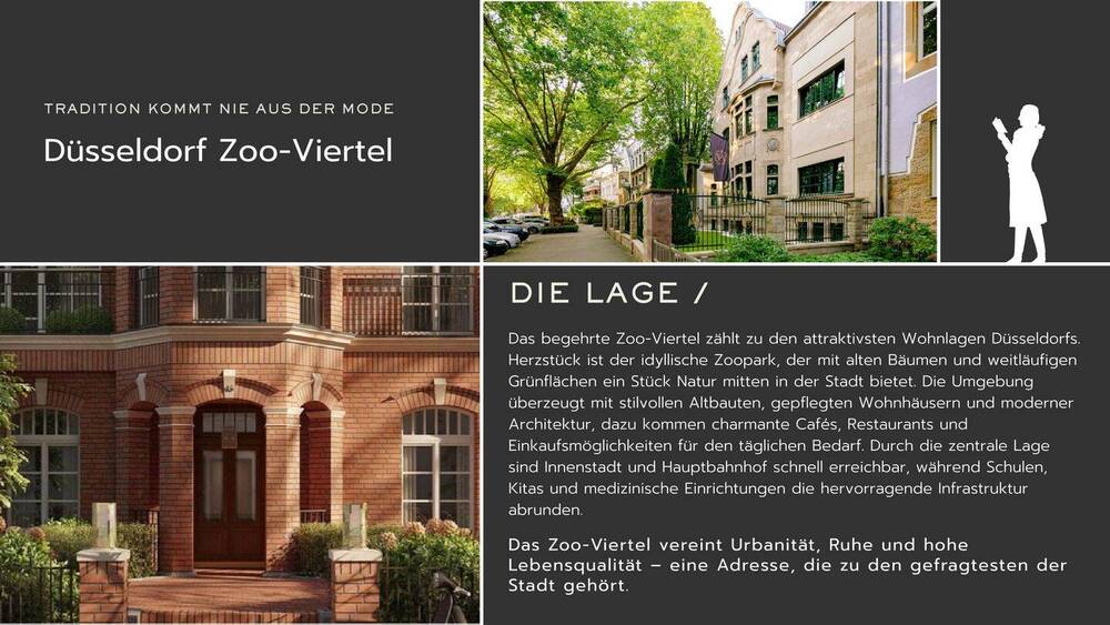 Etagenwohnung Düsseldorf Düsseltal - 2 Zimmer, 72 m&sup2;, 349.000&euro; | Angebot:26157422