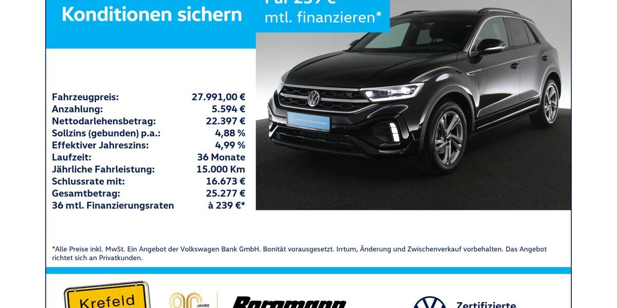 VW T-Roc 11.374 km 27.991 &euro; Krefeld 47803