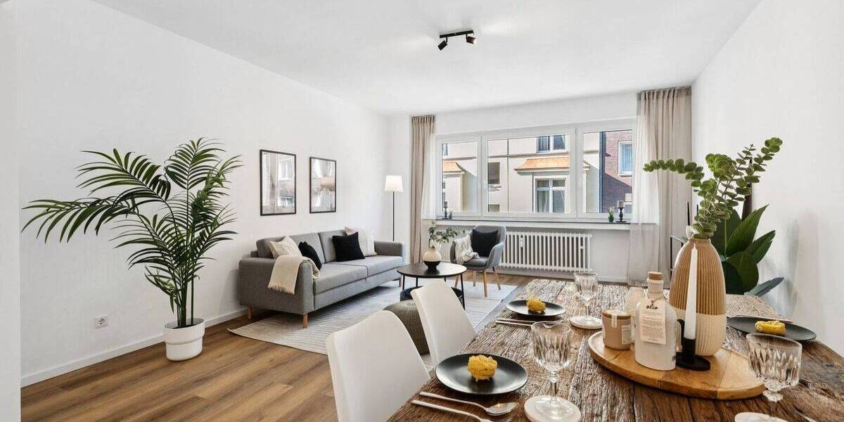 Etagenwohnung Düsseldorf Pempelfort - 3 Zimmer, 90 m&sup2;, 424.900&euro; | Angebot:26204024