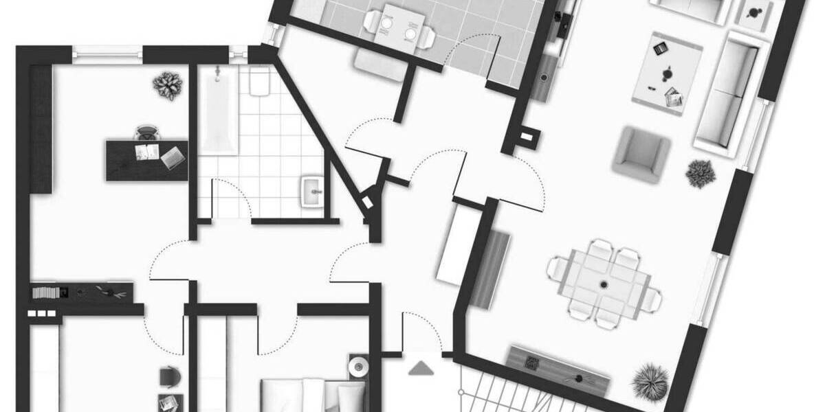 Etagenwohnung Mönchengladbach Geneicken - 4 Zimmer, 108 m&sup2;, 183.900&euro; | Angebot:25743935