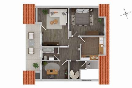 Wohnung Düsseldorf Stadtbezirk 8 - 3 Zimmer, 65 m&sup2;, 220.000&euro; | Angebot:25360813