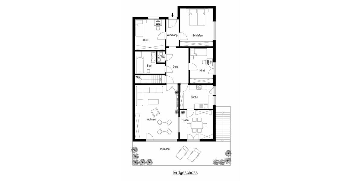 Bungalow Neuss Hoisten - 5 Zimmer, 107 m&sup2;, 449.000&euro; | Angebot:26154719