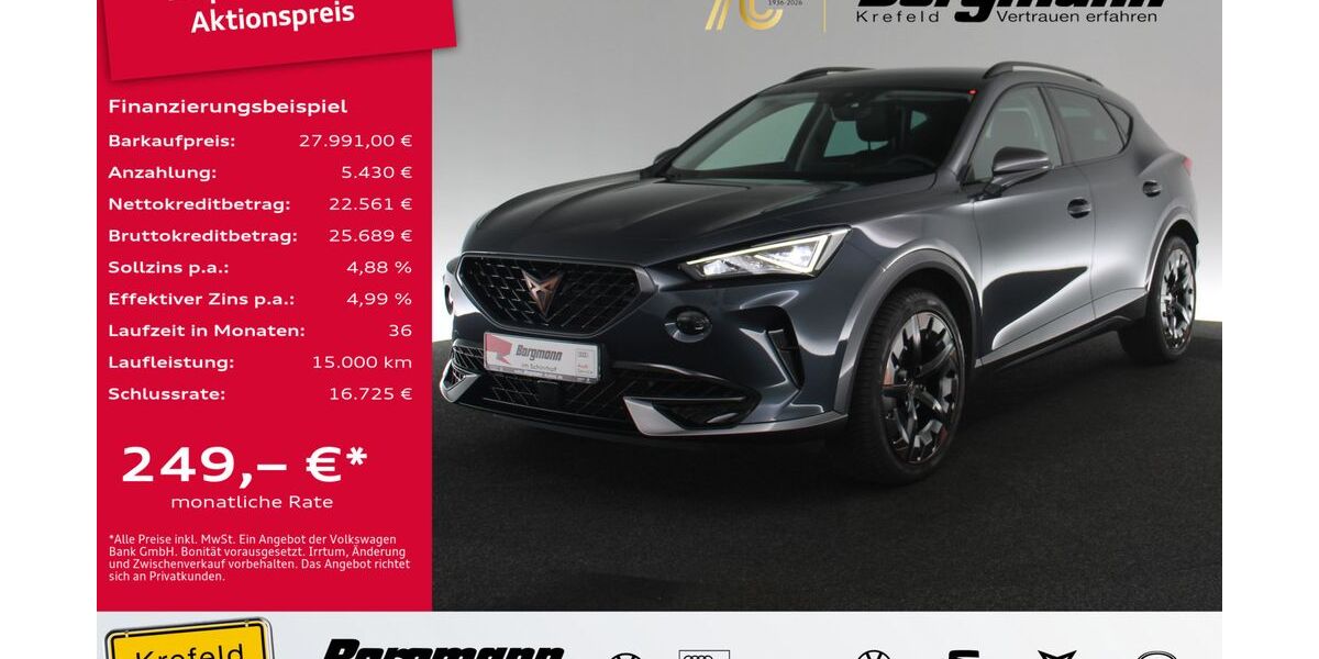 Cupra Formentor 26.654 km 27.991 &euro; Krefeld 47803