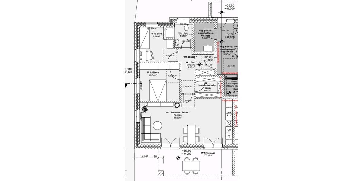 Dachgeschoßwohnung Wassenberg - 3 Zimmer, 75 m&sup2;, 937&euro; | Angebot:23117442