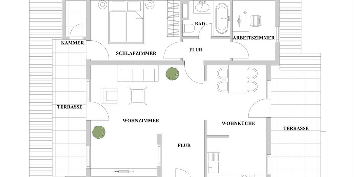 Etagenwohnung Düsseldorf Unterbilk - 3 Zimmer, 85 m&sup2;, 499.000&euro; | Angebot:26188715