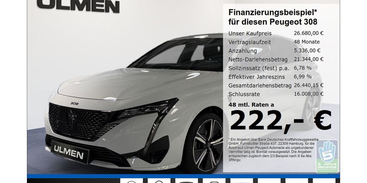 Peugeot 308 30.725 km 25.980 &euro; Düsseldorf 40233