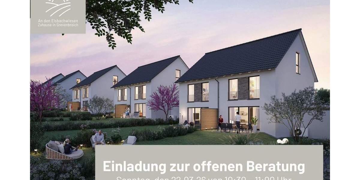 Doppelhaushälfte Grevenbroich Elsen - 5 Zimmer, 132 m&sup2;, 595.900&euro; | Angebot:25669661