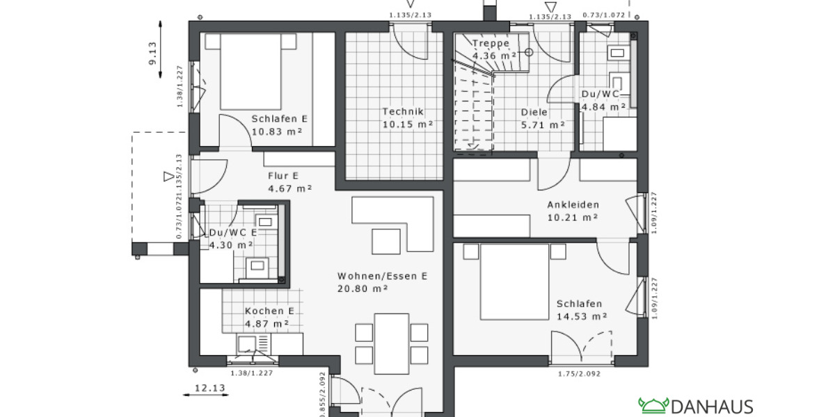 Mehrfamilienhaus, Wohnhaus Pulheim - 8 Zimmer, 186 m&sup2;, 954.587&euro; | Angebot:25675480