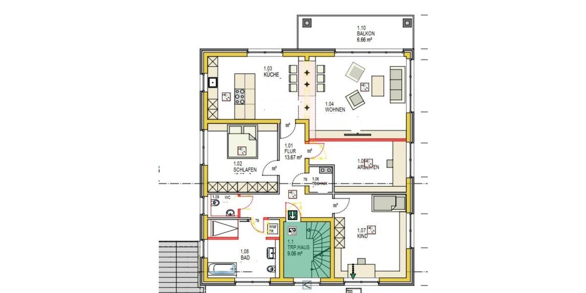 Etagenwohnung Erkelenz - 4 Zimmer, 137 m&sup2;, 1.575&euro; | Angebot:24478614