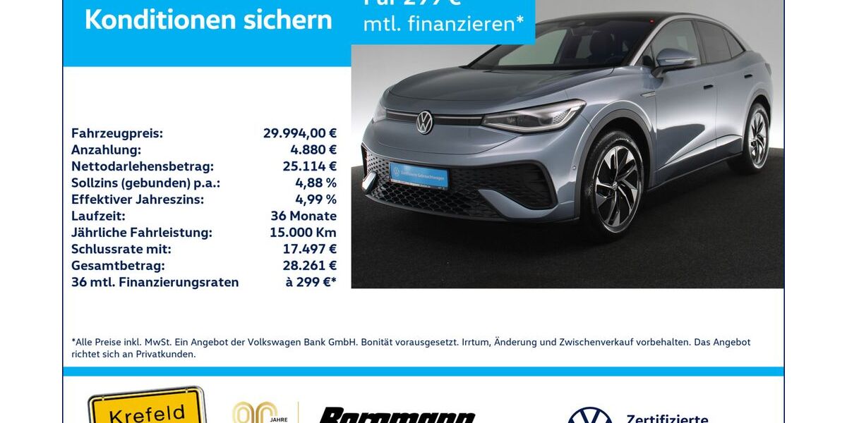 VW ID.5 64.996 km 28.777 &euro; Krefeld 47803
