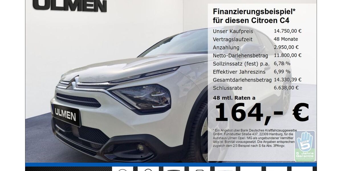 Citroen C4 46.819 km 14.750 &euro; Düsseldorf 40231