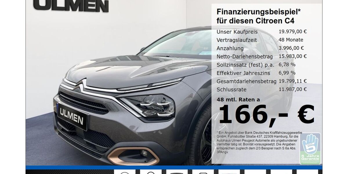 Citroen C4 14.500 km 19.480 &euro; Düsseldorf 40233