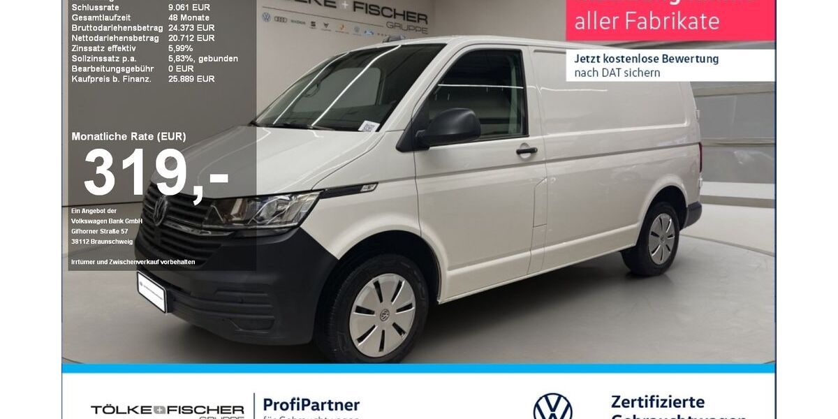 VW T6 Transporter 83.692 km 21.999 &euro; Krefeld 47805