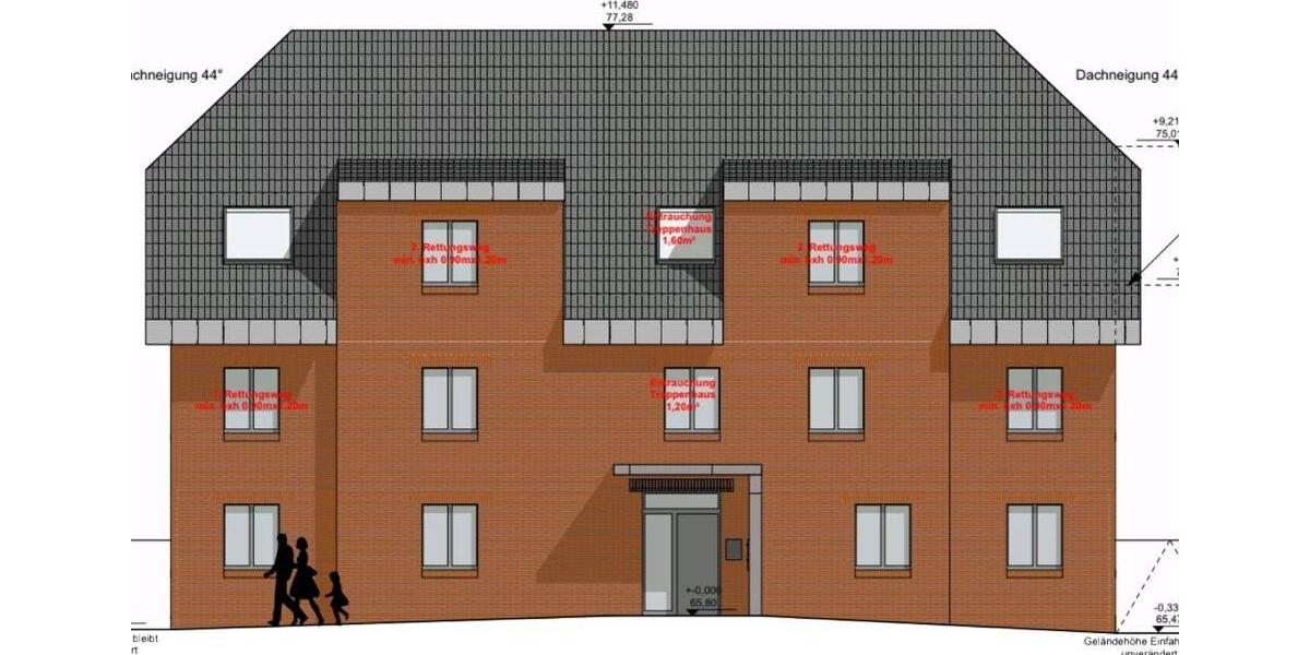 Dachgeschoßwohnung Wassenberg - 3 Zimmer, 75 m&sup2;, 937&euro; | Angebot:23117442