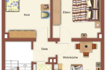 Wohnung Mönchengladbach Hardterbroich-Pesch - 3 Zimmer, 64 m&sup2;, 649&euro; | Angebot:26988670