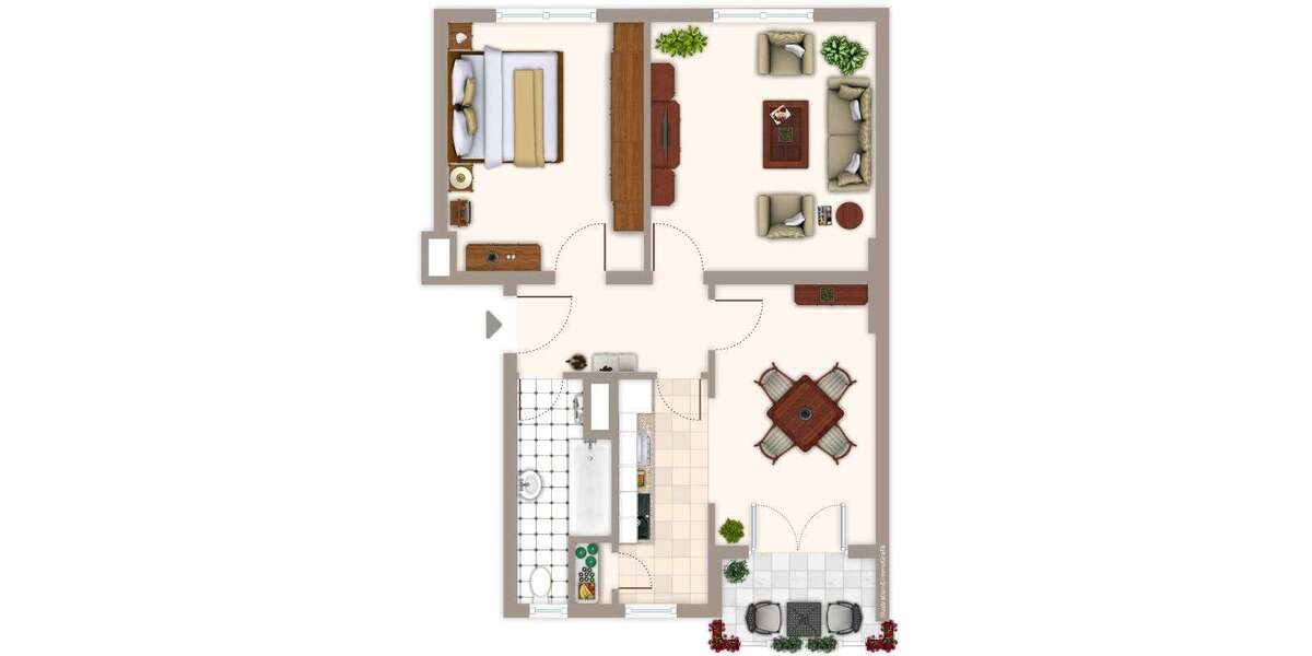Etagenwohnung Mönchengladbach Mülfort - 3 Zimmer, 57 m&sup2;, 549&euro; | Angebot:26184447