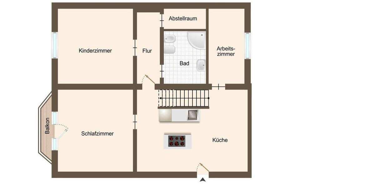 Etagenwohnung Mönchengladbach Stadtmitte - 4 Zimmer, 138 m&sup2;, 425.000&euro; | Angebot:25733437