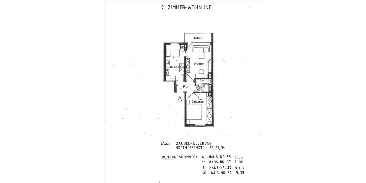 Mehrfamilienhaus, Wohnhaus Düsseldorf Stadtbezirk 8 - 2 Zimmer, 50 m&sup2;, 168.500&euro; | Angebot:26047435