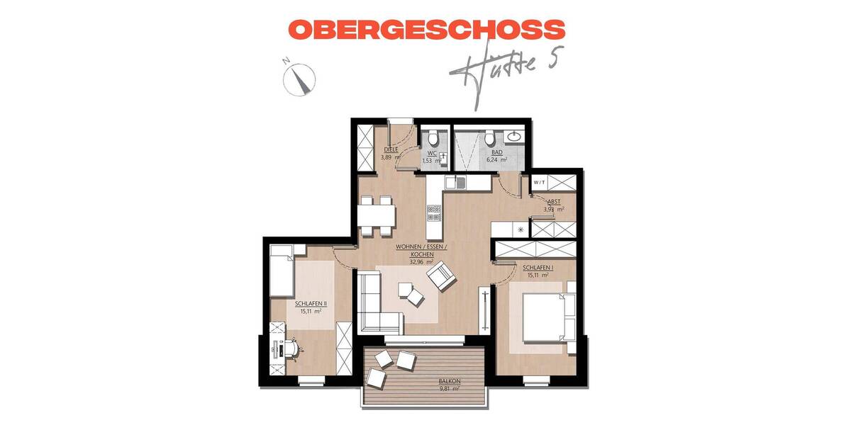 Etagenwohnung Mönchengladbach / Bettrath Bettrath - 3 Zimmer, 84 m&sup2;, 449.000&euro; | Angebot:26170735