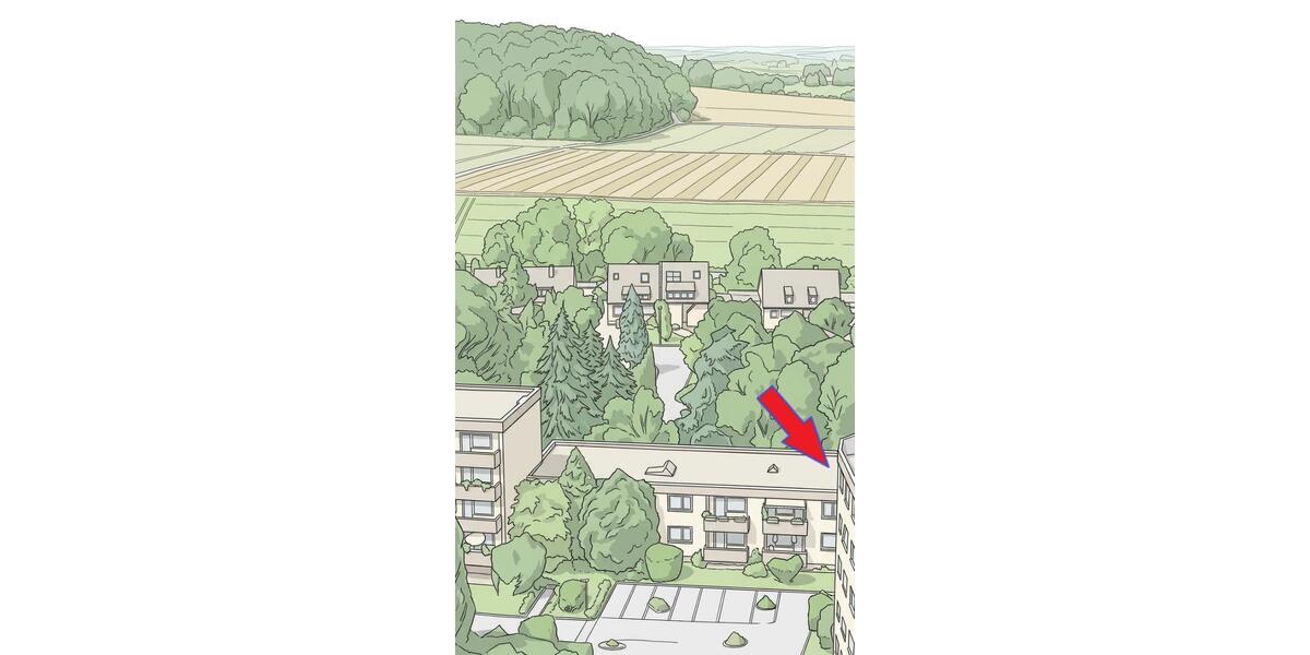 Helle, bezugsfreie 2,5-Zimmer Wohnung in Waldrandlage von Frechen-Königsdorf - Etagenwohnung Frechen Königsdorf | Angebot:25874456