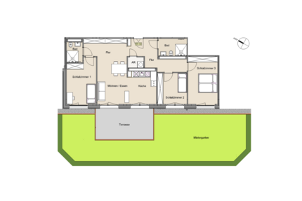 Wohnung Leverkusen Manfort - 4 Zimmer, 104 m&sup2;, 1.495&euro; | Angebot:26796694
