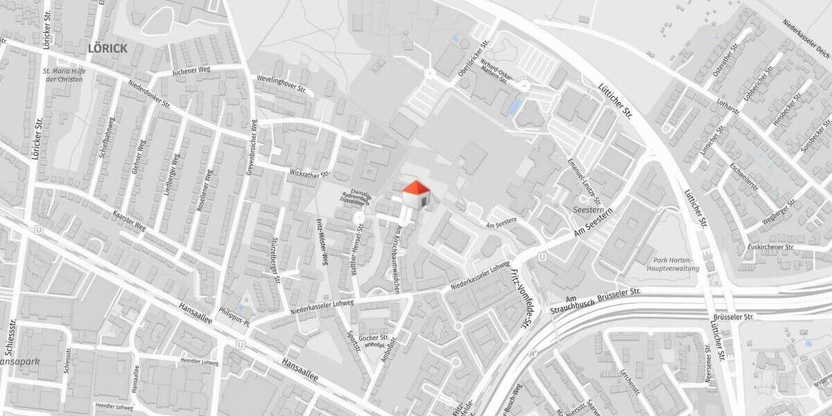 Etagenwohnung Düsseldorf Lörick - 2 Zimmer, 66 m&sup2;, 950&euro; | Angebot:26093769