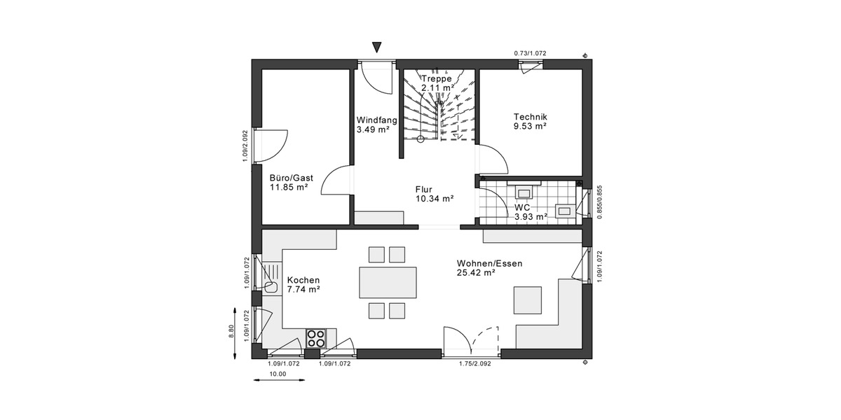Einfamilienhaus Korschenbroich - 4 Zimmer, 150 m&sup2;, 396.500&euro; | Angebot:25817607