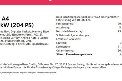 Audi A4 73.490 km 29.890 &euro; Neuss 41464