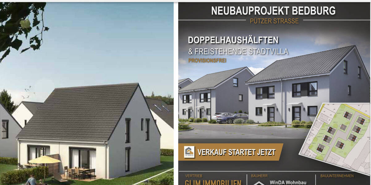 Doppelhaushälfte Bedburg Kirchherten - 3 Zimmer, 115 m&sup2;, 396.500&euro; | Angebot:26037469