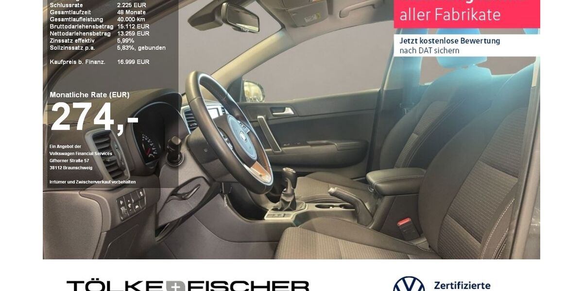 Kia Sportage 58.080 km 16.199 &euro; Krefeld 47805