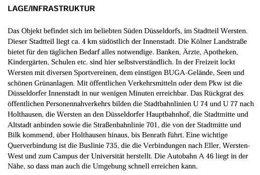 Erdgeschoßwohnung Düsseldorf Stadtbezirk 8 - 3 Zimmer, 73 m&sup2;, 250.000&euro; | Angebot:26033345