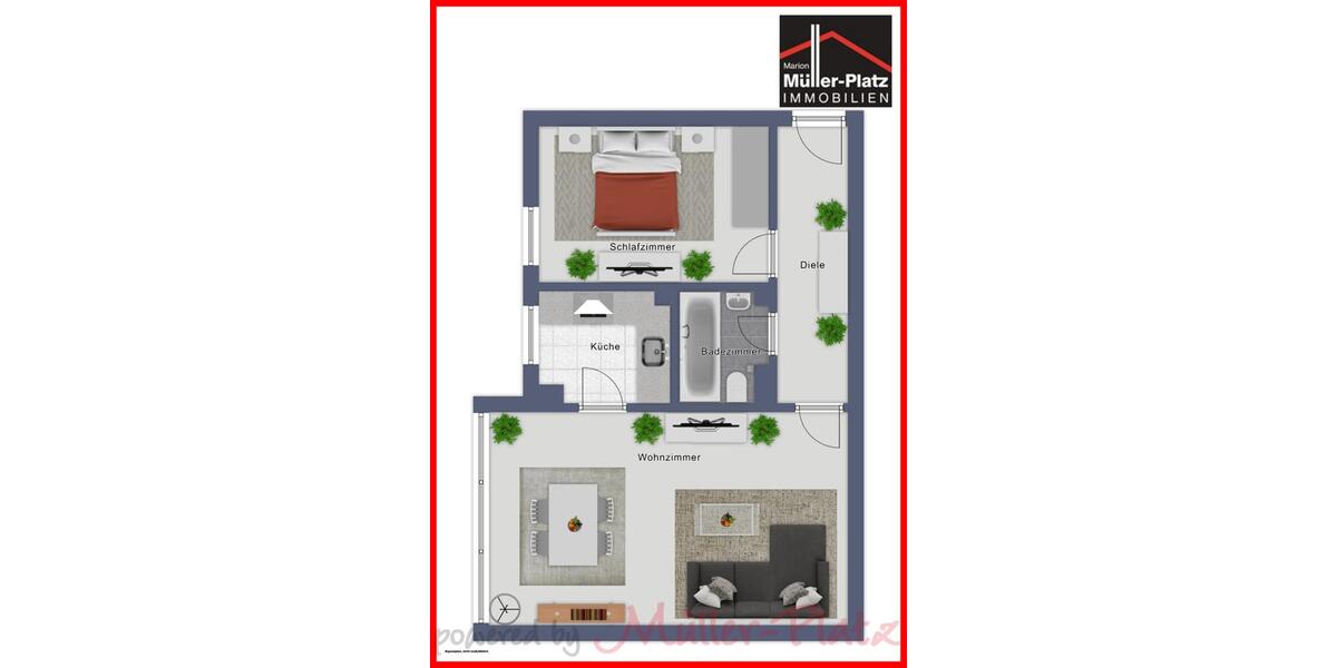 Etagenwohnung Wegberg - 2 Zimmer, 53 m&sup2;, 495&euro; | Angebot:26043941