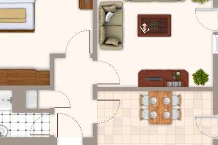 Wohnung Mönchengladbach Süd - 2 Zimmer, 53 m&sup2;, 529&euro; | Angebot:26988709