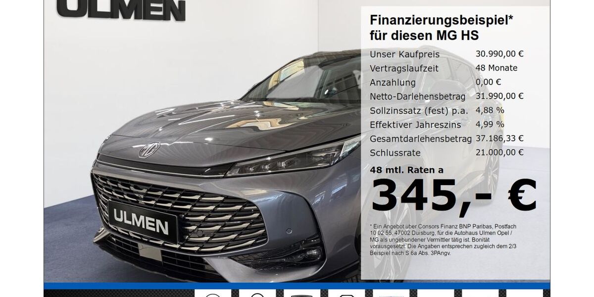 MG HS 4.689 km 30.990 &euro; Düsseldorf 40231