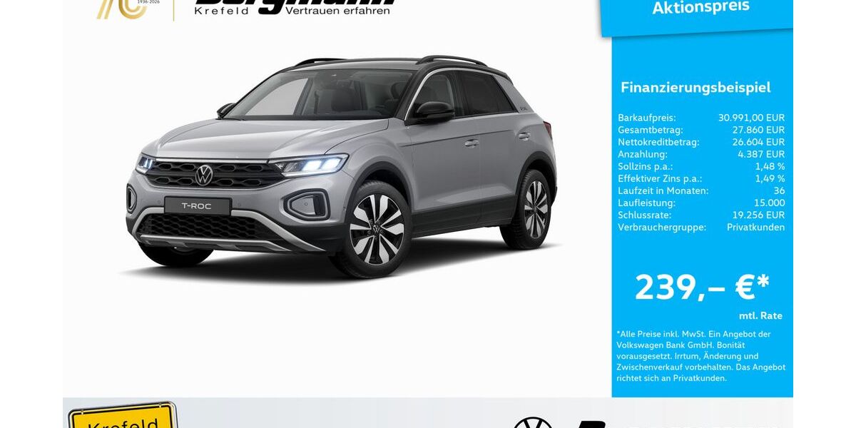 VW T-Roc 7.249 km 30.991 &euro; Krefeld 47803