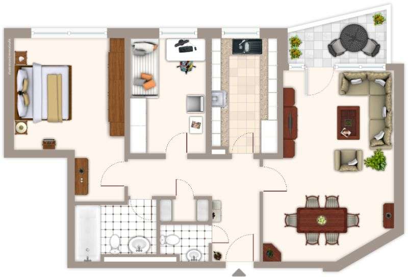 Etagenwohnung Mönchengladbach Odenkirchen - 3 Zimmer, 82 m&sup2;, 779&euro; | Angebot:26995507