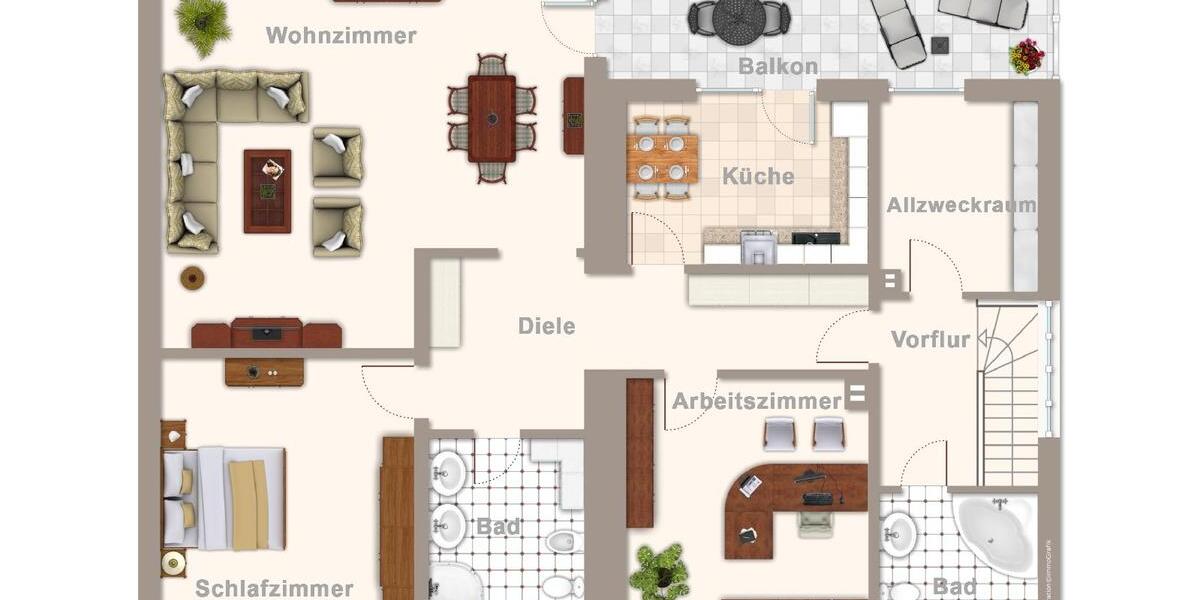 Etagenwohnung Leverkusen - 3 Zimmer, 111 m&sup2;, 980&euro; | Angebot:24353620