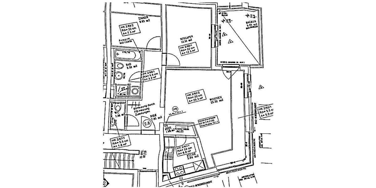 Etagenwohnung Düsseldorf Niederkassel - 3 Zimmer, 74 m&sup2;, 1.743&euro; | Angebot:26107834
