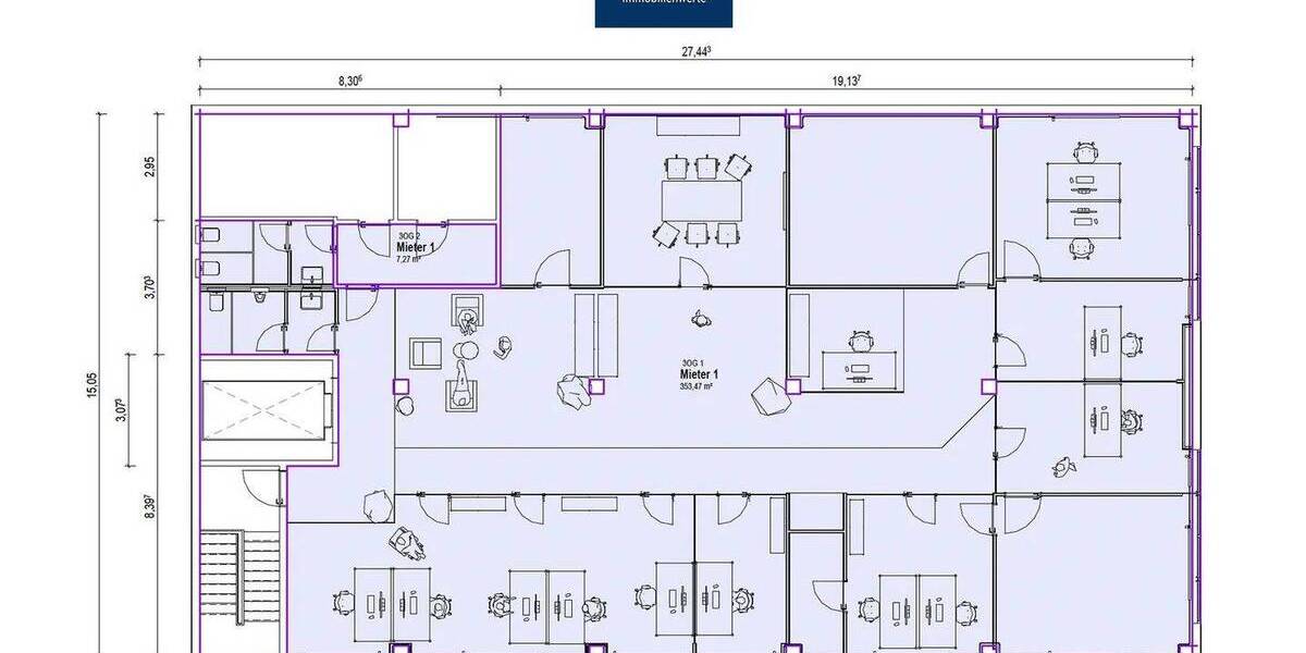 Gewerbeobjekt Düsseldorf Lichtenbroich - 8 Zimmer, 360 m&sup2;, 2.880&euro; | Angebot:26188709