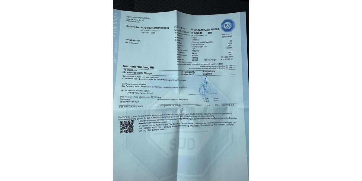 VW Golf 142.382 km 2.400 &euro; Kerpen 50171