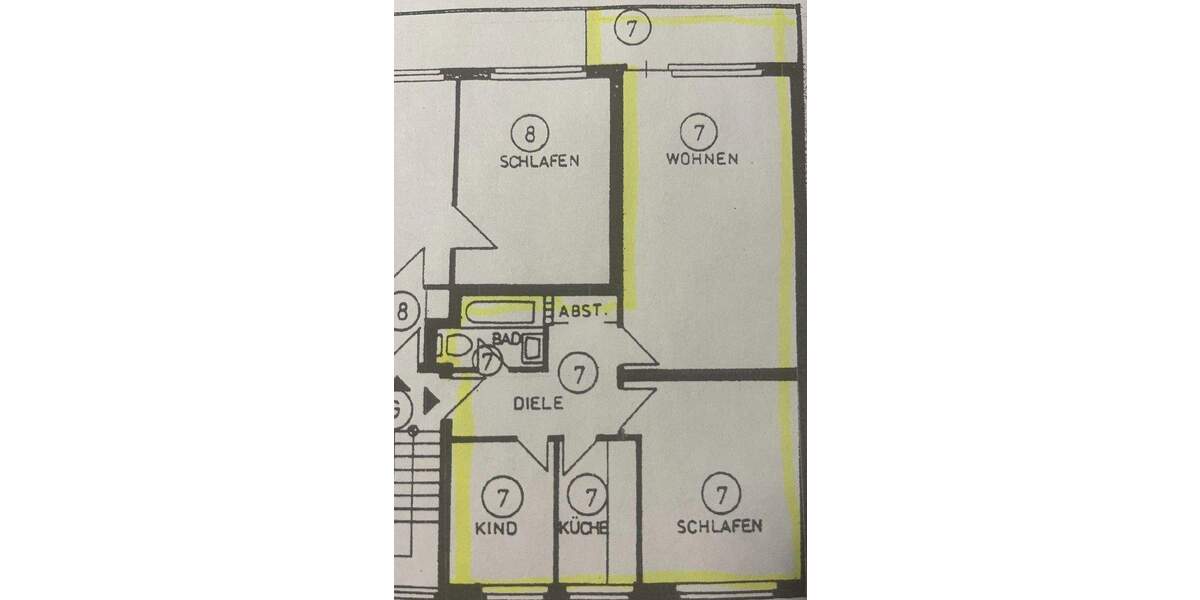 Etagenwohnung Ratingen Zentrum - 3 Zimmer, 59 m&sup2;, 175.000&euro; | Angebot:25905559
