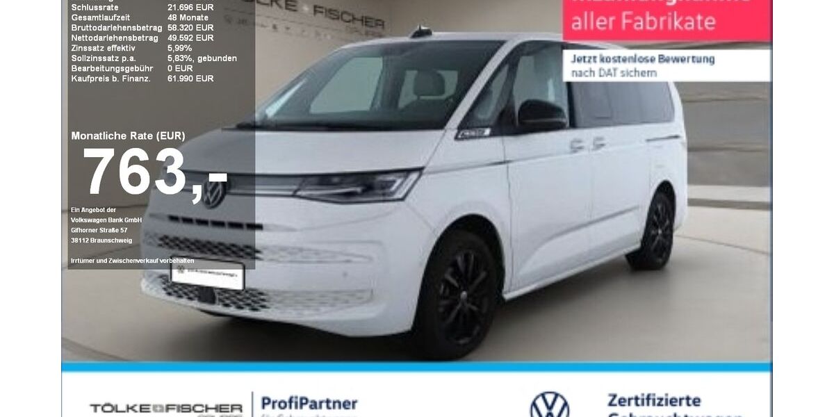 VW T7 Multivan 12.730 km 56.489 &euro; Krefeld 47805